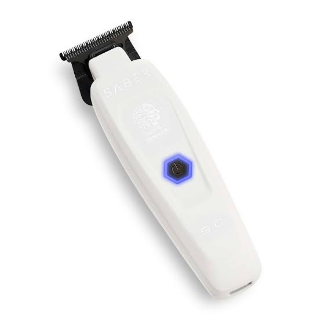 StyleCraft Saber Professional Digital Brushless Motor Metal Trimmer - White Edition