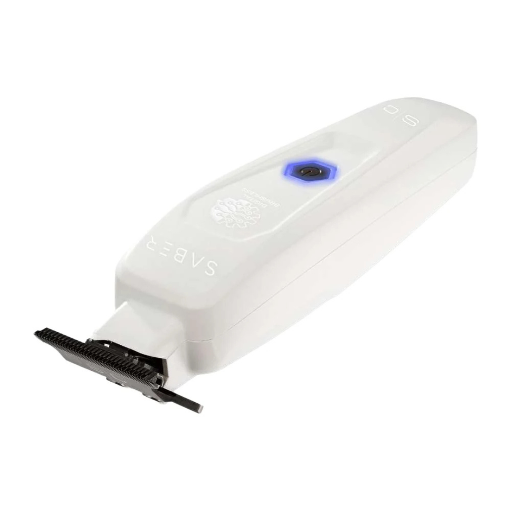 StyleCraft Saber Professional Digital Brushless Motor Metal Trimmer - White Edition