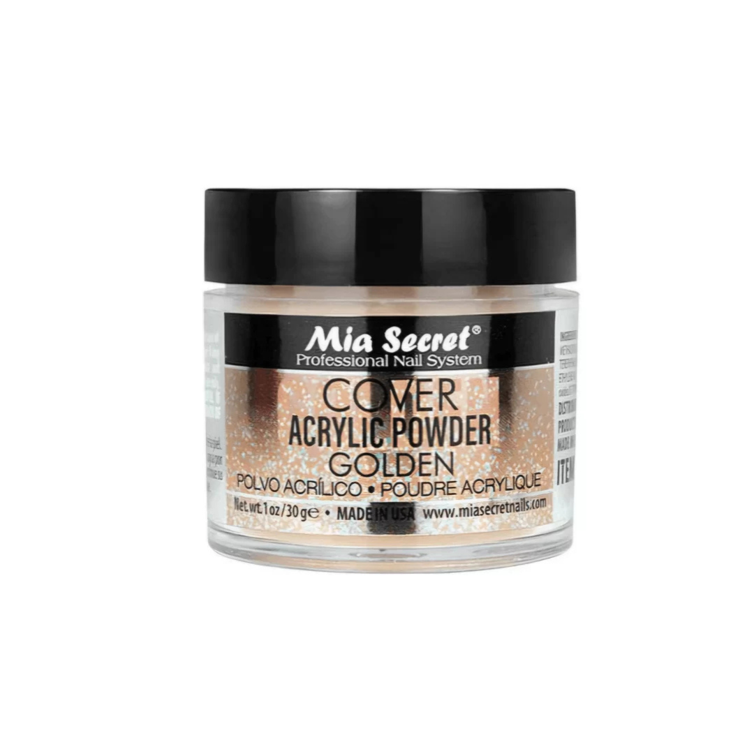 Mia Secret Cover Acrylic Powder Golden 1oz, 2oz y 4oz
