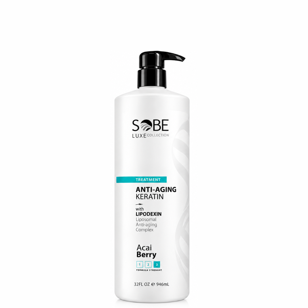 SOBE LUXE Brazilian Keratin Straightening Treatment, White Chocolate & Açaí, 32 oz