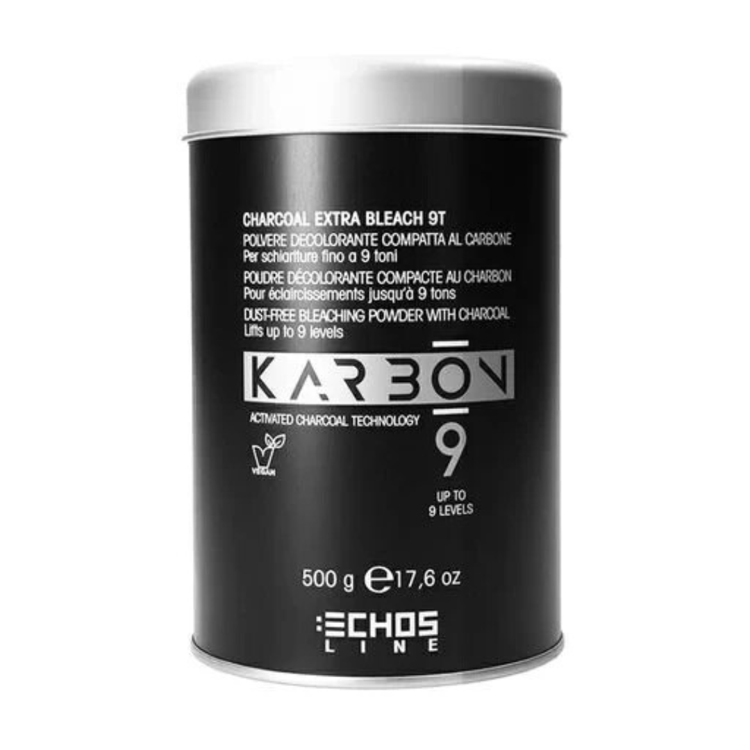 KARBON Dust-Free Lightening Powder with Charcoal - Lightens Up to 9 Levels