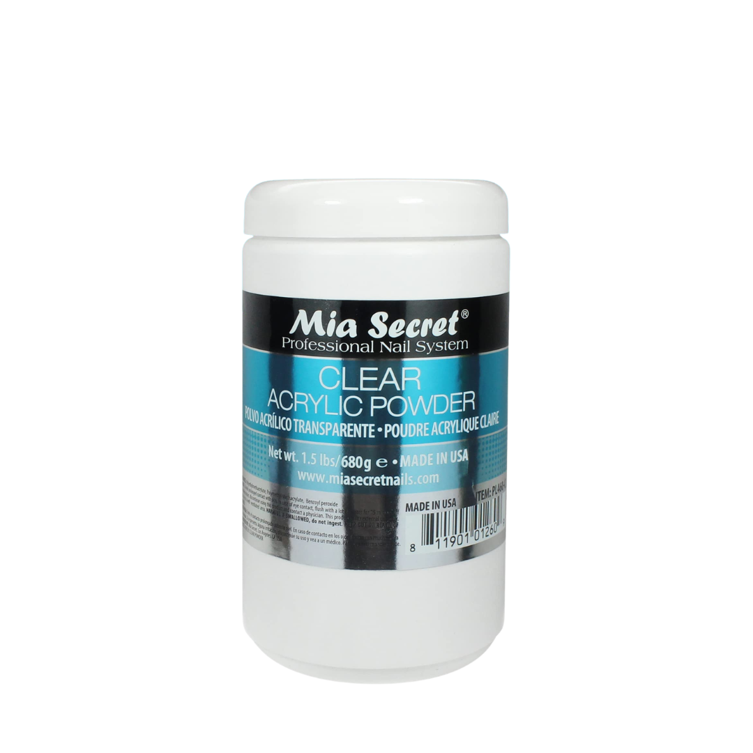 Mia Secret Polvo Acrílico Transparente 24 oz (1.5 lb)